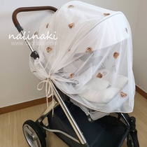 nalinaki Korea ins stroller mosquito net full cover universal baby trolley summer mosquito cover breathable