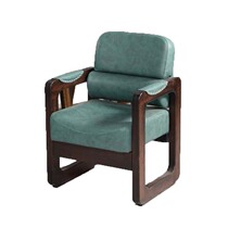 Factory direct hair salon special hair cutting chair dyeing chair retro barbershop hair solid wood rest area waiting chair