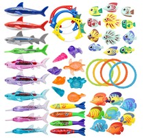 Childrens swimming pool swimming underwater training diving toy Devil Shark thundersea grass baby aquatic education early education ring stick