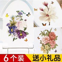 Toilet sticker Painted Decorative cover Toilet Waterproof Tile Sticker Water Tank Creative Stickers Full toilet Bathroom Paste