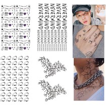 Kim Tae Hyung Tian Guo Park Ji-min Jin Shuozhen Bulletproof Youth League with the same tattoo sticker DIY custom waterproof