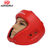 Kangrui boxing helmet full protective hood head guard Sanda Muay Thai face protection child protective gear fighting cap sheath