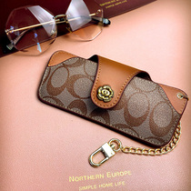 Lady Ink Mirror Bag Men Portable Retro Glasses Case Sunglasses Protective Sleeve Myopia Eye Clip Fashion Glasses Bag