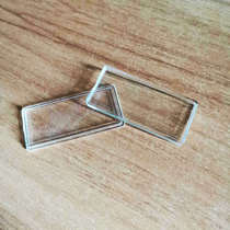 Inner diameter 17mmX34mm acrylic shell rectangular gold bar silver bar box transparent plastic protective box