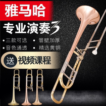 (Upgrade) Yamaha tenor trombone downgrade B paint gold phosphorus copper gold Bronze trombone beginner performance