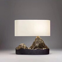 New Chinese Zen rockery table lamp living room study bedroom hotel Villa Chinese style creative design decorative lamps