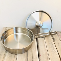 304 factory blemish clearance 24cm stainless steel frying pan thickened compound western pan 2-4 man stable steamer