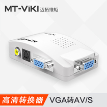 Maitao dimension VGA to AV Video Converter S-VIDEO surveillance video recorder connected to old TV cable