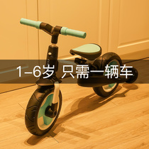 Natto childrens balance bike 1 one 3-year-old bicycle 2-in-1 baby 2 little girl no foot sliding scooter