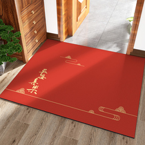 New Chinese style floor mat door mat pvc scrub foot mat home door door red leather non-slip carpet