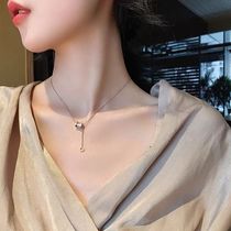 South Korea Louise Damas with small brute waist necklace 18K rose gold lock bone chain Caigold Ms Summer