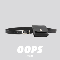 oops studios fashion 100 lap strap purse men and women boomers net red mini pu leather bag bag