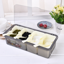 Seasoning box plastic household seasoning box kitchen storage box seasoning salt tank combination seasoning jar seasoning bottle set