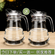 Household cold kettle glass cold kettle large capacity cold water cup bottle juice pot beer tie pot heat-resistant teapot set