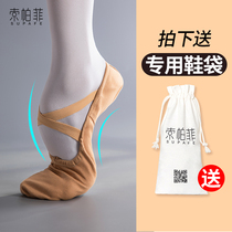 Dance shoes Womens soft-soled classical dance practice clothes Non-slip body yoga ballet shoes Adult cat claw dance teacher