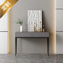Minimalist Italian entrance cabinet Light luxury style entrance table High foot door Modern custom Nordic living room Simple entrance table