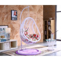 Rough birds nest hanging basket rattan chair balcony hanging chair single household lazy Princess Net Red Swing Swing Chair cradle Indoor