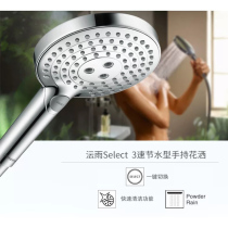 Hans Geyer hansgrohe Rain Select S Handheld Shower 120 3-speed PowderRain