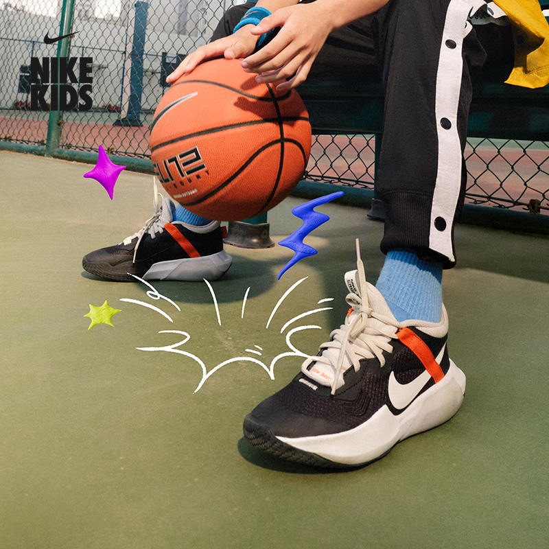 Nike耐克官方儿童ZOOM CROSSOVER大童透气缓震篮球童鞋冬DC5216429.00元