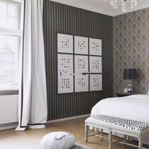 German Lang decorated vertical stripe wallpaper modern minimalist wall cloth TV background wall bedroom high-grade Wall cloth