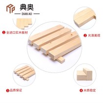 Pine decoration column solid wood dragon bone plate piece long strip ceiling floor Square material fir plate Wood corrugated Log Square