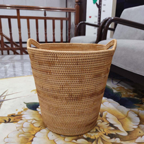Vietnam rattan storage basket home woven dirty clothes basket large dirty clothes dirty clothes basket portable laundry tube delivery lining