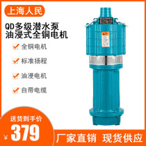 Shanghai people multi-stage submersible pump High lift agricultural pump Irrigation site precipitation pump Small mouse household pump