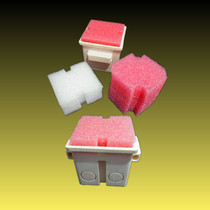 New Type 86 embedded wire box filling foam blocking PVC wearing tendons box switch socket bottom box protection artifact