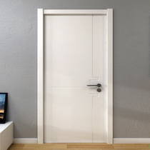 Shangpin color wooden door Simple paint-free interior door Bedroom door Whole house custom solid wood composite suit door