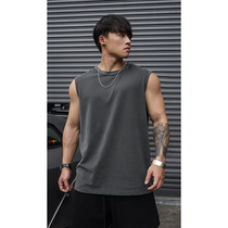 BLUESFLY new fitness vest men summer loose quick-dry muscle training waistless sports short sleeve t-shirt