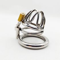 Mens ring Withdrawal Lid Type Virginity Lock Stainless Steel Virginity Lock Super Small Chastity Stinting Restraint Instrument Task Props