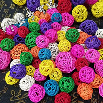 Full of 38 yuan 3 5CM rattan ball dry ball color rattan ball decorative ball kindergarten decoration