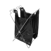 Garbage bag holder debris storage rack hanger foldable portable storage bracket