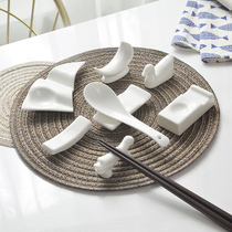 Dining table chopstick holder 10 spoon holder Household shelf chopstick holder Bone China spoon holder Chinese ceramic chopstick holder