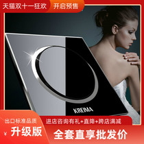 Clayma crystal mirror glass switch socket package one open single control switch panel one single open single link