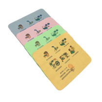 100 high-grade thickened suede non-deerskin printing maintenance island silk glasses cleaning cloth blue powder yellow green