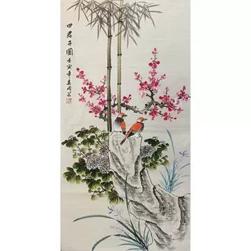 梅兰竹菊手绘国画-梅兰竹菊手绘国画促销价格、梅兰竹菊手绘国画品牌- 淘宝