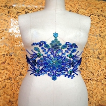 Hand seam drill trim accessories sequin lace dress decoration decals DIY handmade material rhinestone decals bright drill