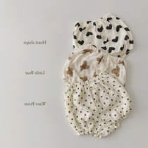 ins Korean version Summer Korean baby cute printed tide hitch big PP pumpkin shorts male and female baby loose pants