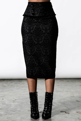 taobao agent Retro black velvet long skirt, goose down, hip-accented