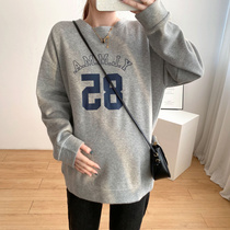 Pregnant women Spring top long sleeve T-shirt cotton pregnant women out nursing dress base shirt spring and autumn