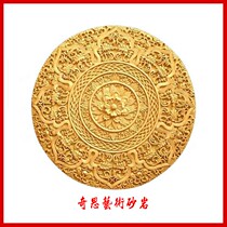 Sandstone European relief wall sandstone Roman pendant sandstone fountain sculpture glass fiber reinforced plastic round carving three-dimensional mural