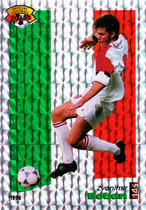 panini 96 Ligue 1 football star card Boban AC Milan European star floral card