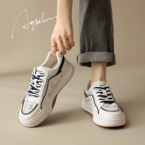 Small white shoes womens 2023 new summer mesh breathable Hong Kong style sports and leisure sneakers all-match lightweight thick-soled womens shoes
