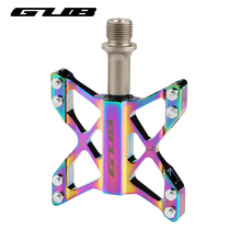 GUB bicycle pedal bearing universal mountain road car ultra-light folding car pedal plate plating colorful new