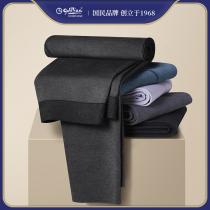 Kinley to mens warm pants lovers autumn pants with wool Develvet fever antibacterial big code No-dent women beating bottom suede pants