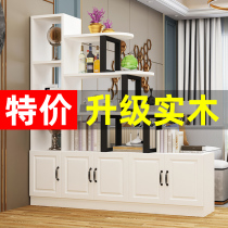 Solid wood entrance cabinet Shoe cabinet One of the modern simple wall wine cabinet screen decoration shelf Living room partition cabinet