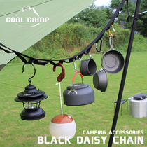 Outdoor camping multifunctional lanyard tent canopy decorative webbing hanging lanyard windproof clothesline camping link rope