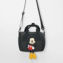Z children's cute cartoon shoulder bag fashion diagonal bag handbag women's bag black light small bag
