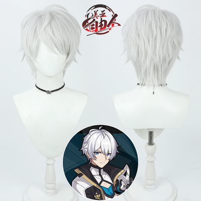 taobao agent 【Free man】Break 33 COS COS wig Silver white hair top layer anti -warning KEVIN